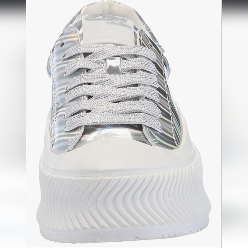 Holographic Women's Platform Sneakers Size 9 - Picture 2 of 16
